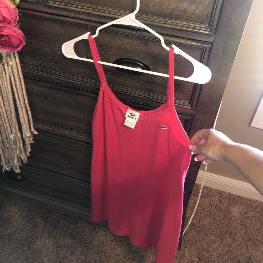 Lacoste spaghetti strap mini sport dress